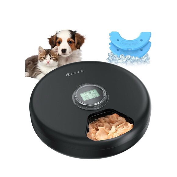 New Bemoony Automatic Pet Cat Feeder Wet Food Dispenser with Ice Packs Timer - Picture 1 of 16